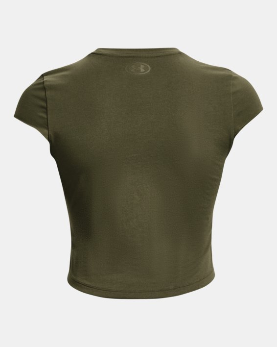 Women's Project Rock Night Shift Cap T-Shirt in Green image number 5
